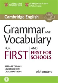 Grammar and vocabulary for first and first for schools book with answers and audio