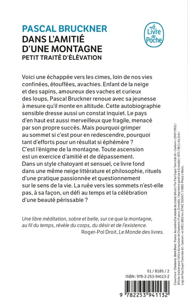 Dans l'amitié d'une montagne