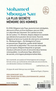 La plus secrète mémoire des hommes
