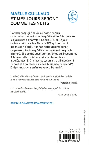 Et mes jours seront comme tes nuits