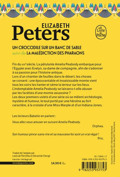 Un crocodile sur un banc de sable suivi de La Malédiction des pharaons