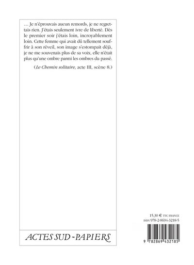 Le chemin solitaire