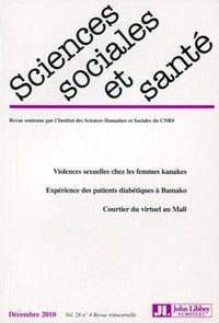 Revue sciences sociales et santé - Volume 28, Numéro 4, Décembre 2010