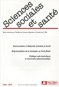 Revue sciences sociales et santé - Volume 33 - n°1 - Mars 2015