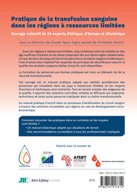 Pratique de la transfusion sanguine dans les régions à ressources limitées