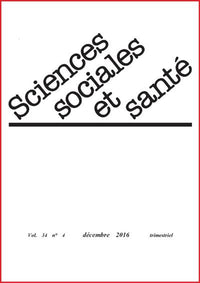 Revue sciences sociales et santé - Volume 34 n°4 - Décembre 2016