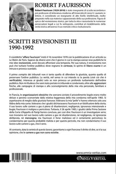 Scritti revisionisti III 1990-1992