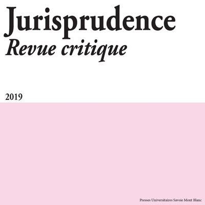 Jurisprudence - Revue critique 2019