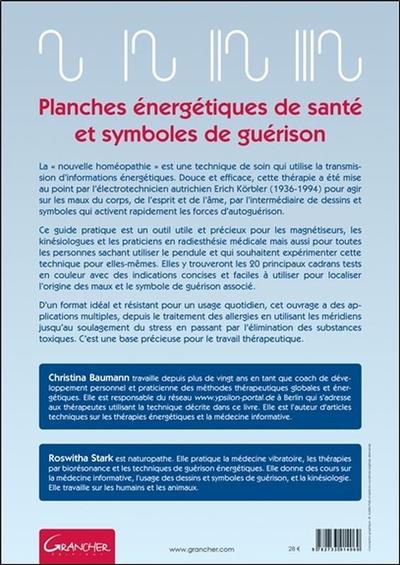 Planches énergétiques de santé et symboles de guérison