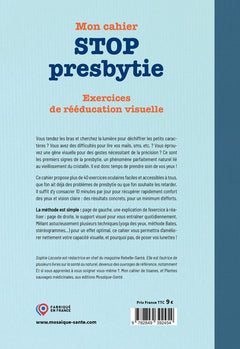 Mon cahier STOP presbytie