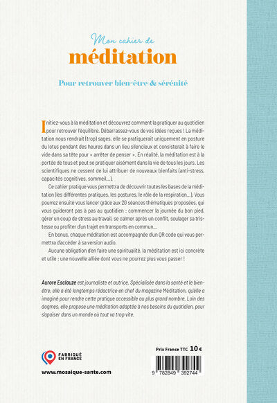 Mon cahier de méditation