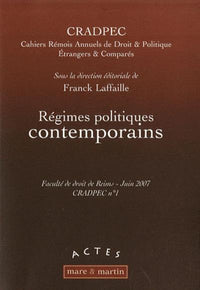 Régimes politiques contemporains - CRADPEC n° 1