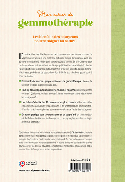 Mon cahier de gemmothérapie