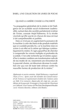 Quand la misère chasse la pauvreté