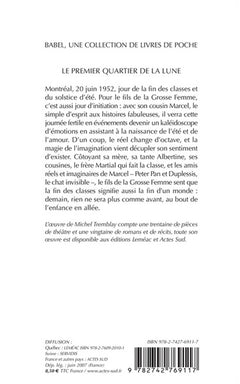 Le premier quartier de la lune