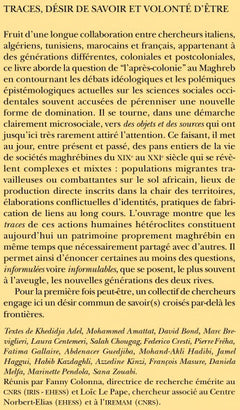 Traces : désir de savoir et volonté d'être