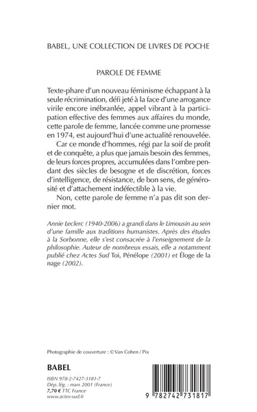 Parole de femme