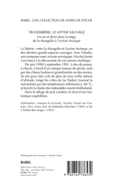 transsibérie, le mythe sauvage