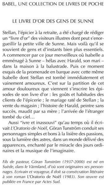 Le livre d'or des gens de Sunne