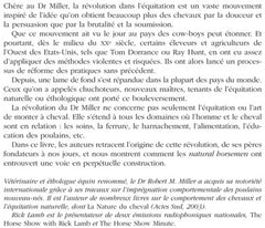 Révolution dans l'équitation