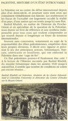 Palestine, histoire d'un Etat introuvable