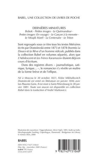 Dernières miniatures