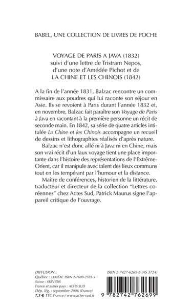 Voyage de Paris à Java