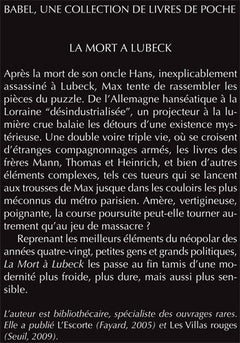 La mort à Lubeck - fermeture et bascule vers