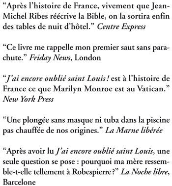 J'ai encore oublié saint Louis !