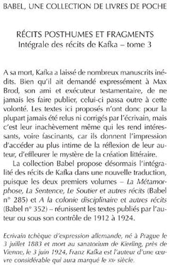 Récits posthumes et fragments