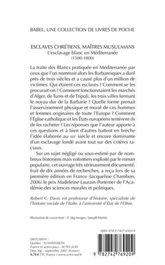 Esclaves chrétiens, Maîtres musulmans
