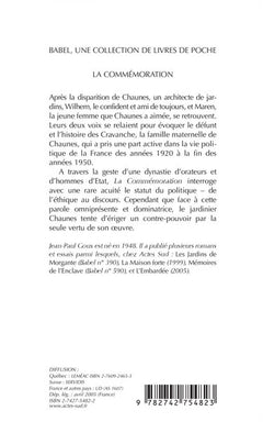 La commémoration