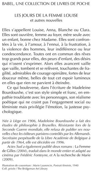 Les jours de la femme Louise et autres nouvelles