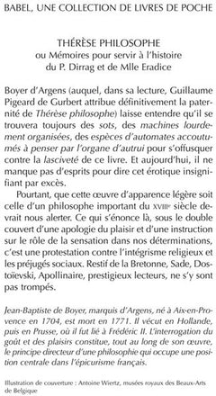 Thérèse philosophe NE