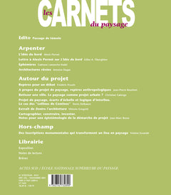 Les Carnets du paysage n° 7 - Autour du projet