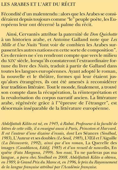 Les Arabes et l'art du récit