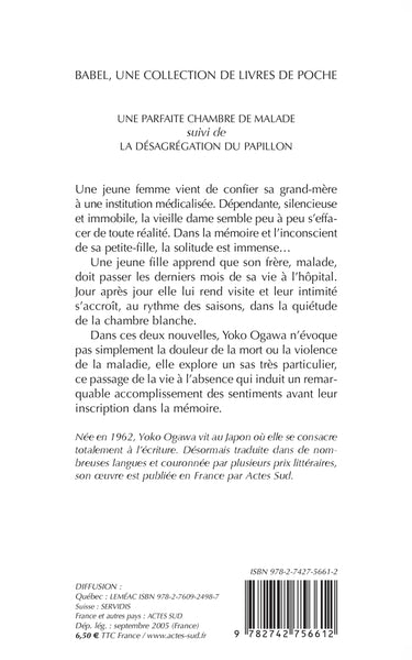 Une parfaite chambre de malade