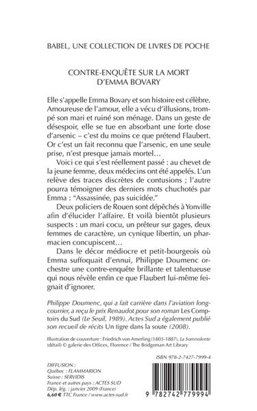 Contre-enquête sur la mort d'Emma Bovary