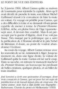 Les derniers jours de la vie d'Albert Camus