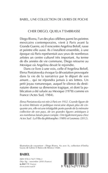 Cher Diego, Quiela t'embrasse