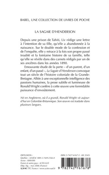 La sagaie d'Henderson