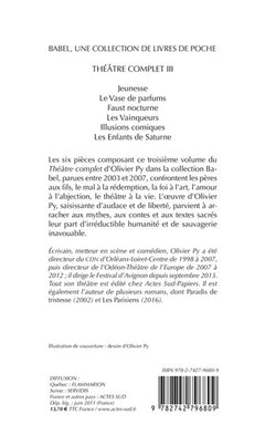 Théâtre complet III
