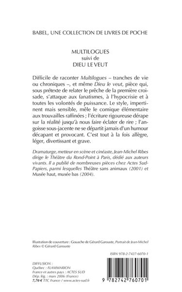 Multilogues suivi de Dieu le veut