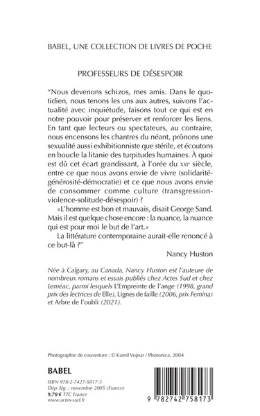 Professeurs de désespoir