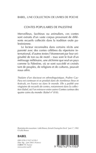 Contes populaires de Palestine