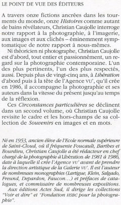 Circonstances Particulières... Histoires