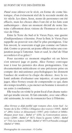 Passé sous silence