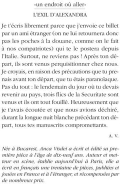 L'exil d'Alexandra