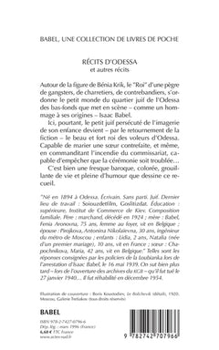 Récits d'Odessa et autres récits
