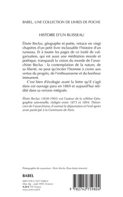 Histoire d'un ruisseau